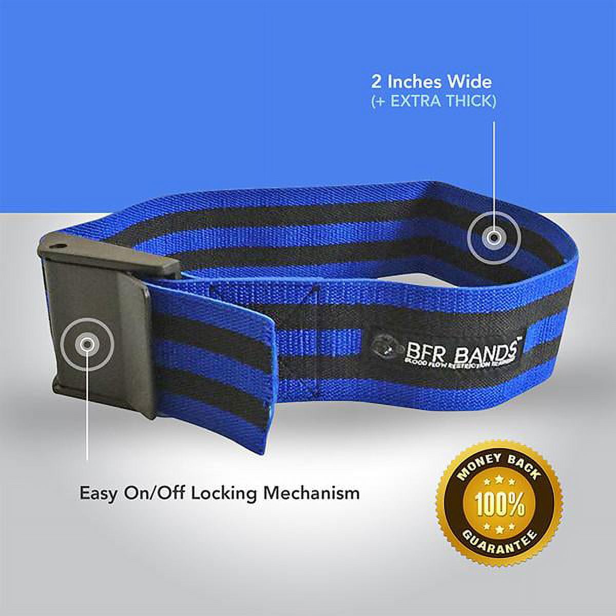 BFR Bands Occlusion Training Bands Blood Flow Restriction Bands Strong Elastic Strap Quick Release