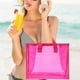 thumbnail image 2 of Verano Aloha Vacaciones Bolsa De Pvc Para Llevar A Mano Bolsa Portátil Para Guardar Ropa Bolsa De Playa De Pvc Transparente Bolsa De Viaje, 2 of 5