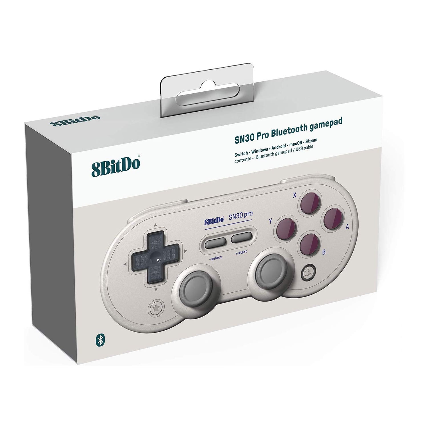 8bitdo Sn30 Pro Bluetooth Gamepad G Classic Edition Bundle Includes Carrying Case Switch Pc Mac Os Android Red Wine Walmart Com Walmart Com