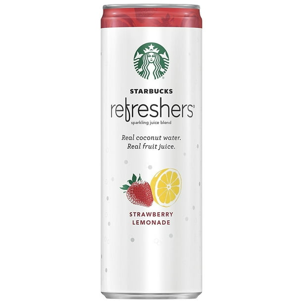 Starbucks Refreshers Strawberry Limeade 12 Count 12 Fl Oz Cans Walmart Com