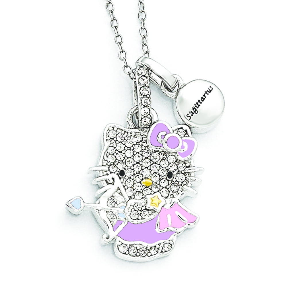Avon~HELLO KITTY~Silver Plated ZODIAC Sign Necklace BRAND NEW & BOXED 