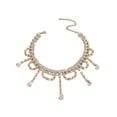 thumbnail image 1 of Cadena de cuello elegante colgante vestido accesorios exquisitos para baile mujer nupcial Dorado SM SunniMix Collar, 1 of 8