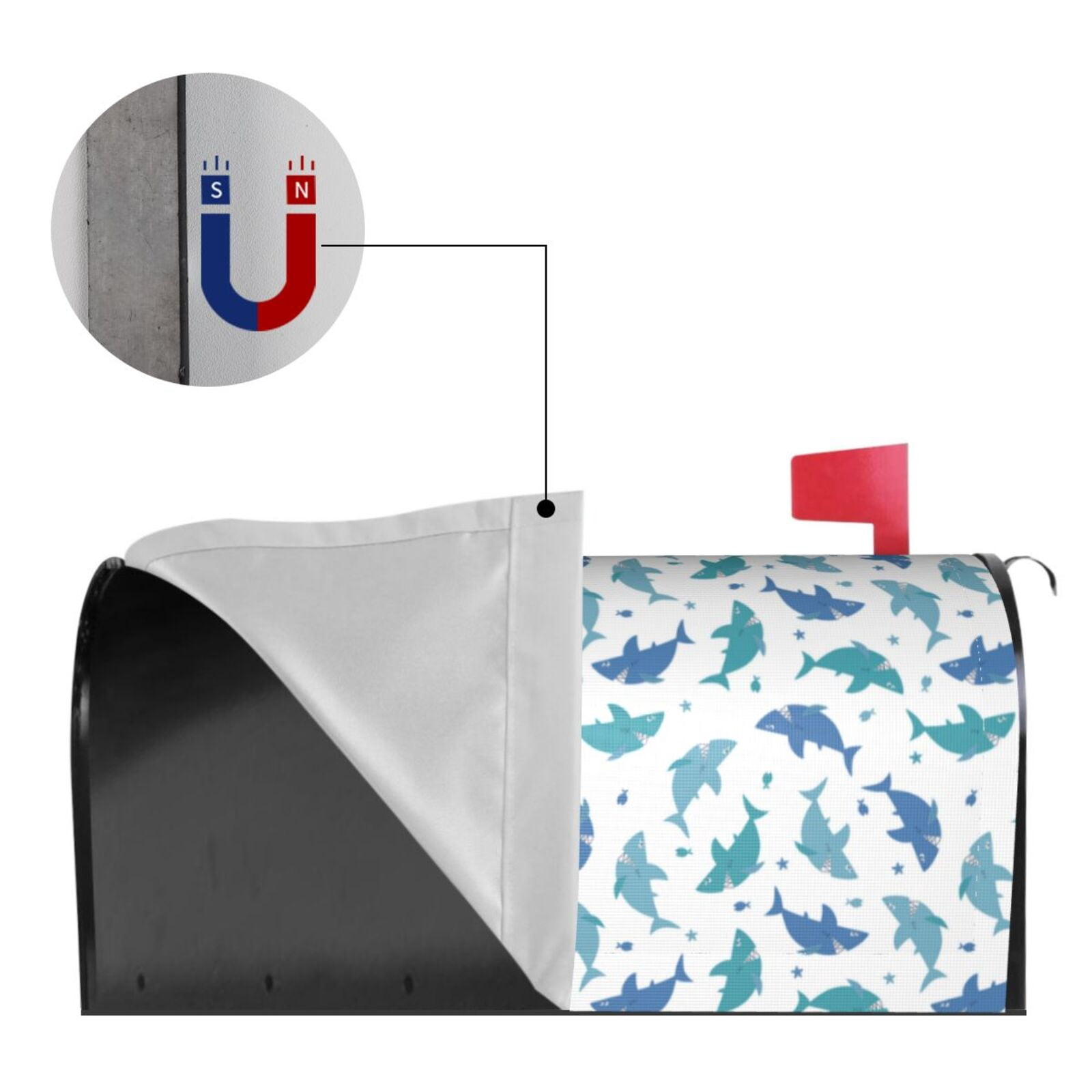 Kdxio Magnetic Mailbox Cover 21x18 in Mailbox Cover Outdoor Decoration Holiday Mailbox Covers for Home Garden Yard-21x18 in