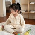 thumbnail image 3 of Conjunto de pijamas informales de Navidad para niños y niñas, ropa de dormir Floral de manga larga para niños pequeños, trajes de 2 piezas de Piyamas, otoño, 3 of 3
