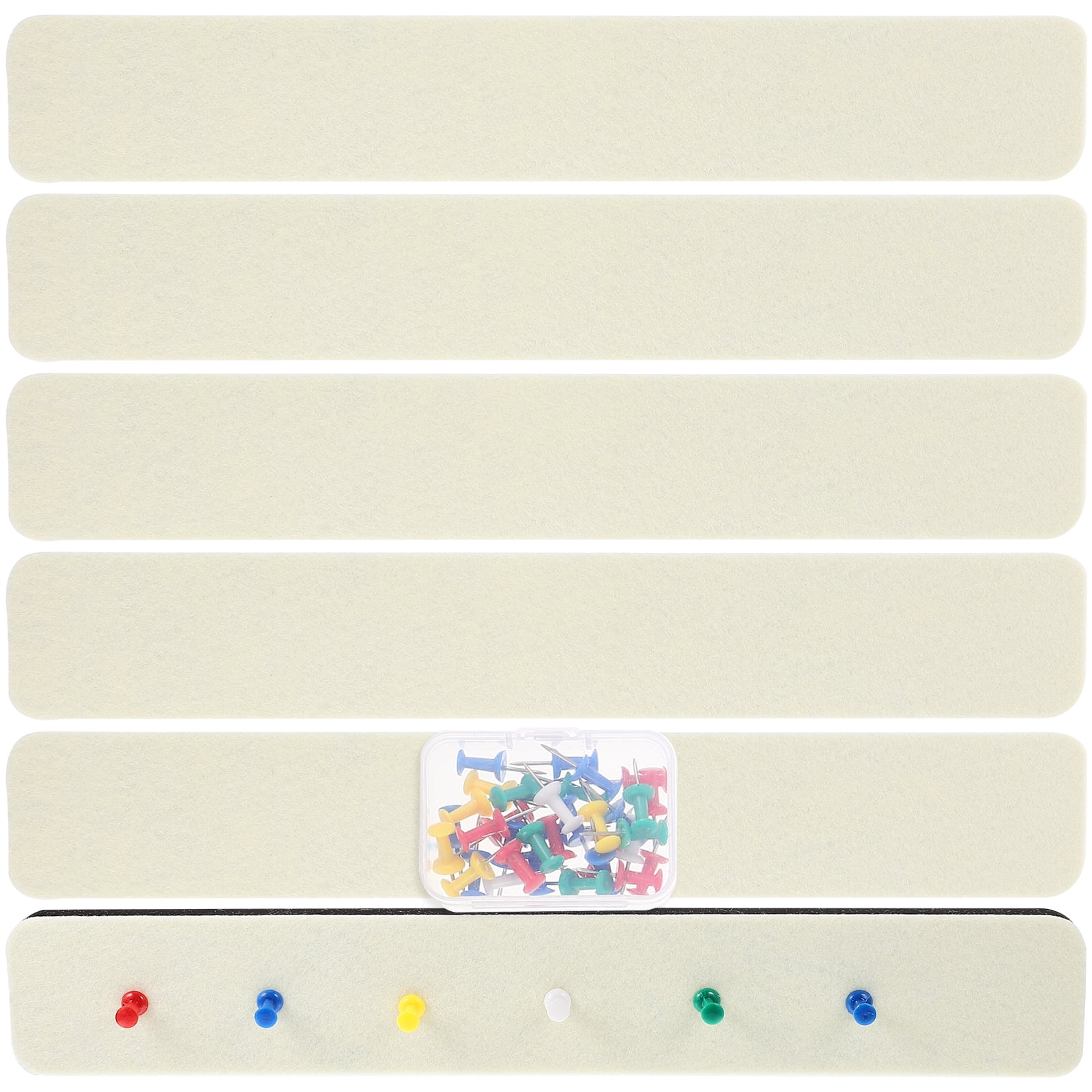 NUOLUX 1 Set of Felt Pin Board Bar Strips Selfadhesive Bulletin Board