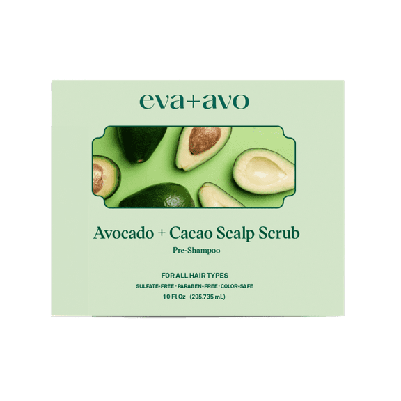 Eva Avo Avocado & Cacao Scalp Scrub, Exfoliating, 10 oz