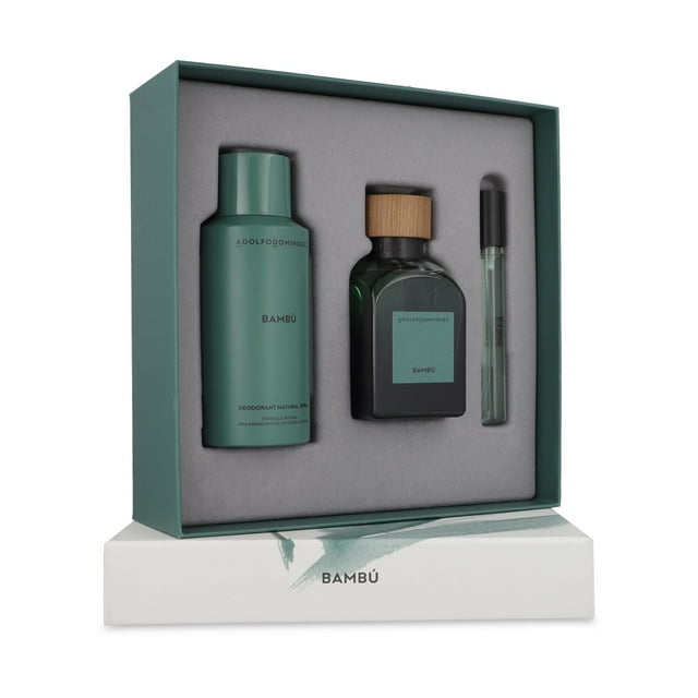 SET ADOLFO DOMINGUEZ BAMBU 3PZS 120ML EDP SPRAY/ DESODORANTE 150ML SPRAY/ 10ML EDP SPRAY