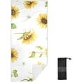 thumbnail image 2 of Hand Drawn Watercolor Sunflowers Beach Towel 30" x 60", Quick Dry Bath Towel Absorbent Lightweight Travel Towel for Beach Yoga Swim Sport Camping Holiday, 2 of 7