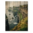 thumbnail image 3 of Designart "Of Moher Ireland Cliffs wall art I" Nautical & Beach Print on Natural Pine Wood, 3 of 5