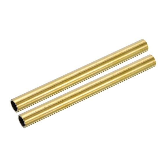 Uxcell 9mm OD 1mm Wall Thickness 100mm Length Brass Round Tube 2 Pack