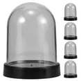 thumbnail image 1 of MOVTOTOP 5 Sets Of High-Transparency Plastic Cloche Domes For Displaying Flowers Small Plastic Dome And Plate Craft Showcase Dome Clear Fried Flower Display Cloche Case, 1 of 7