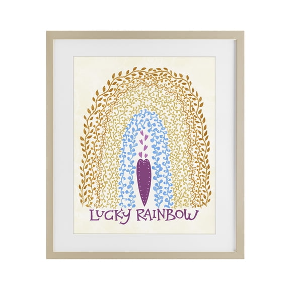 Stupell Industries Boho Lucky Rainbow Birch Framed Print Under Glass, design by Connie Summers