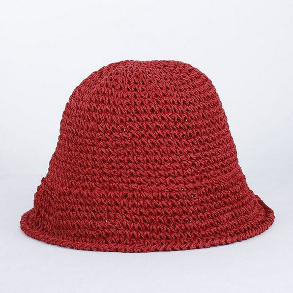 CoCopeaunts Summer Straw Hat For Women Wide Brim Floppy Panama Sun Hats Female Lady Sunshade Caps Outdoor UV Protect Foldable Beach Sun Cap