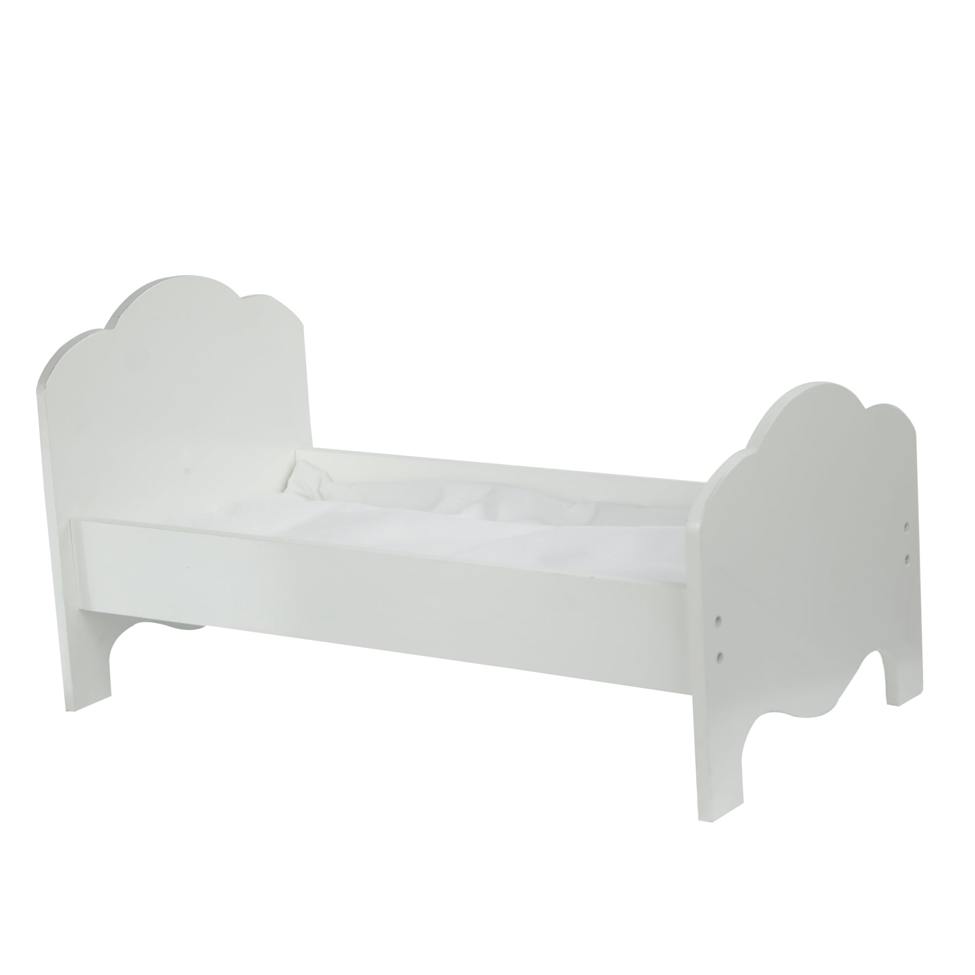 melissa and doug wooden doll bed