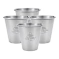 thumbnail image 3 of Taza de camping de 4 piezas Gloria Taza de café de metal reutilizables pequeñas de cerámica de acero inoxidable, 3 of 7