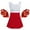 A Red, variant on Alvivi Kids Girls Cheerleading Costumes Sequin Dress With Pom Poms Uniform 4-14