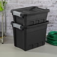 thumbnail image 3 of Caja de almacenamiento negra apilable de 4 galones,Limpiar, 3 of 4