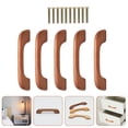 thumbnail image 4 of Shuliwen Pull Handle 5 Set of Kitchen Cabinet Furniture Handles Solid Wooden Cabinet Handles, 4 of 9