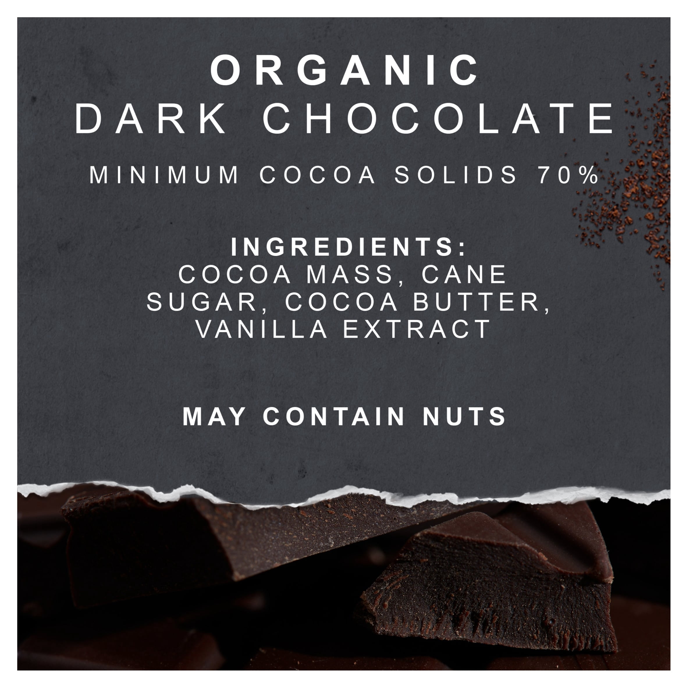 Green & Black's Organic 70% Dark Chocolate Bar 90g, Imported from Britain