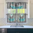 thumbnail image 3 of Farmhouse Bloom Curtains 24" Short - 3 Panel Vintage Floral Set with Bohemian Wildflowers, Rod Pocket Window Treatment for Spring Summer, 3 of 6