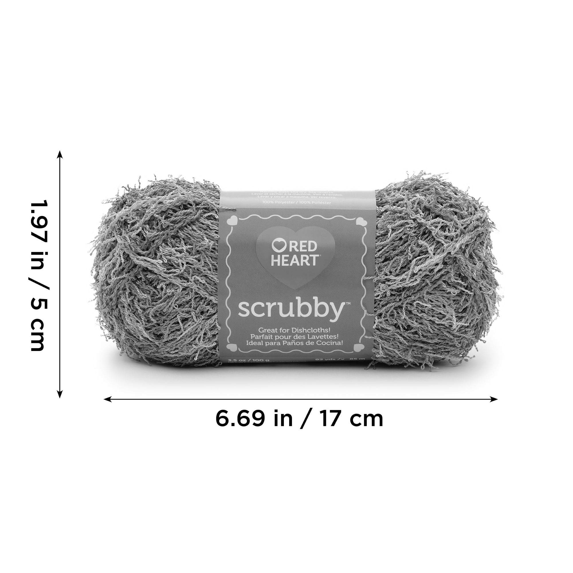 Red Heart® Fil Scrubby™, Polyester #4 Moyen, 3,5oz/100g, 92 Yards