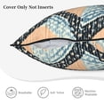 thumbnail image 5 of Velvet Rimmed Pillowcase Is Not Easy To Open Line Deformation Invisible Zipper Opening And Closing Only Pillowcase Does Not Contain Pillow Core Argyle Plaid Lightcoral_1 20"X20", 5 of 7