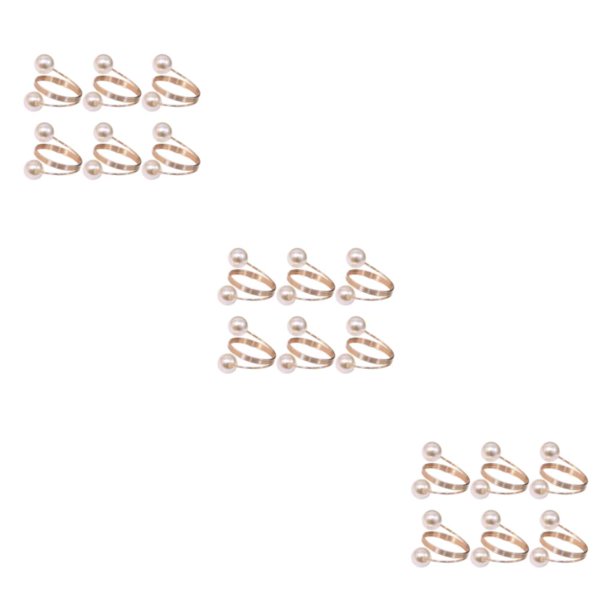 Billuyoard Paquete de 6 servilleteros de hierro metálico para decoración de preciosa, boda, Halloween, bodas, cumpleaños, vacaciones, oro rosa Type1 NO1