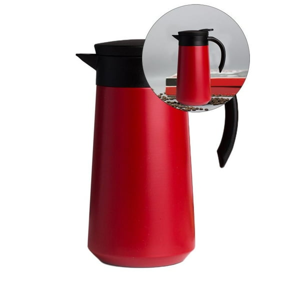 Yoloke Coffee Airpot Insulated Coffee Thermos Urn Stainless Steel Vacuum Thermal Pot Flask for Coffee, Hot Water, Tea, Hot Beverage