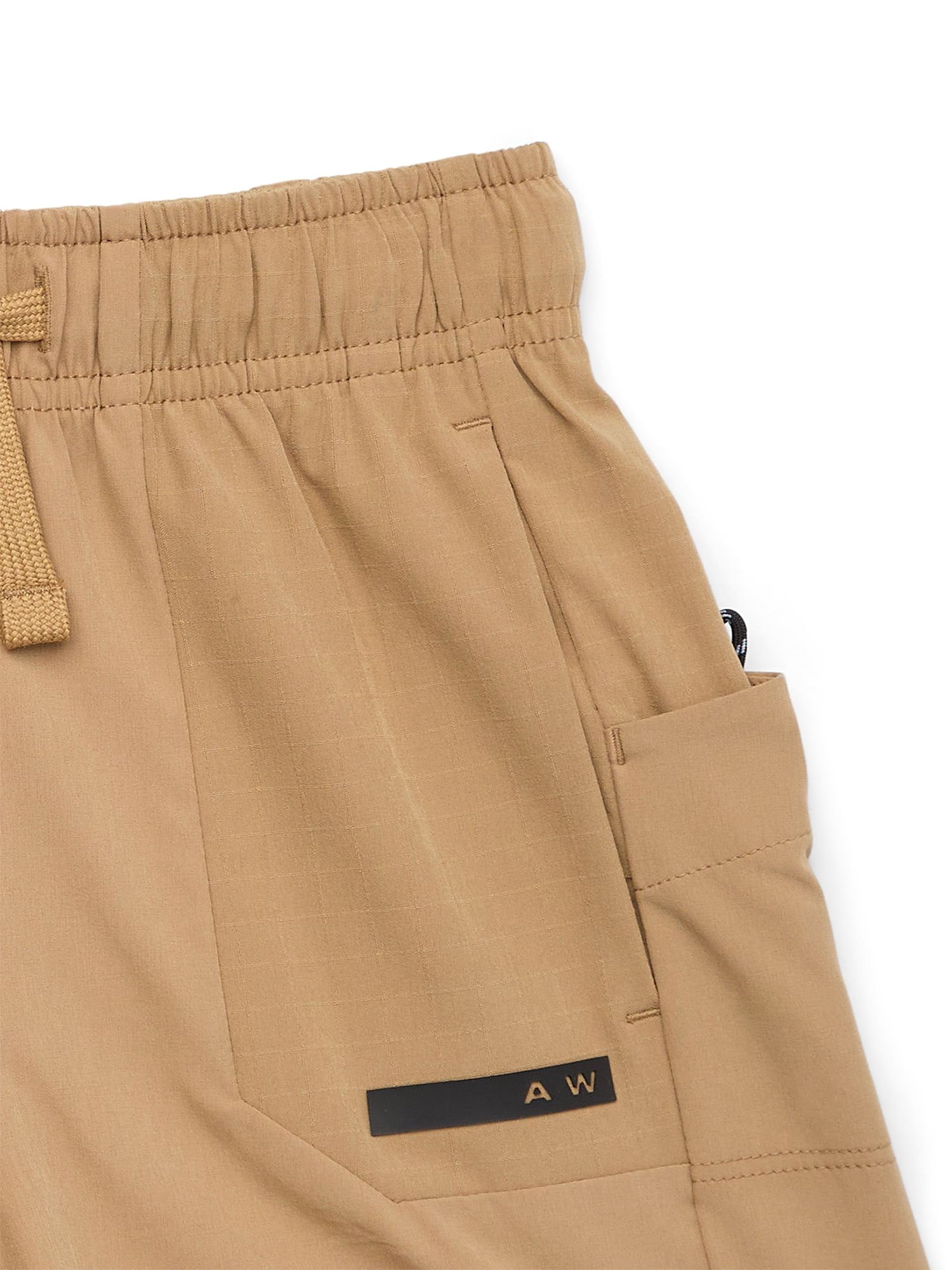 Athletic Works Boys Woven Ripstop Shorts, Sizes 4-18 & Husky