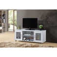 thumbnail image 2 of Contemporary Home Living 57" White Entertainment Center with Charcoal Finish, 2 of 4