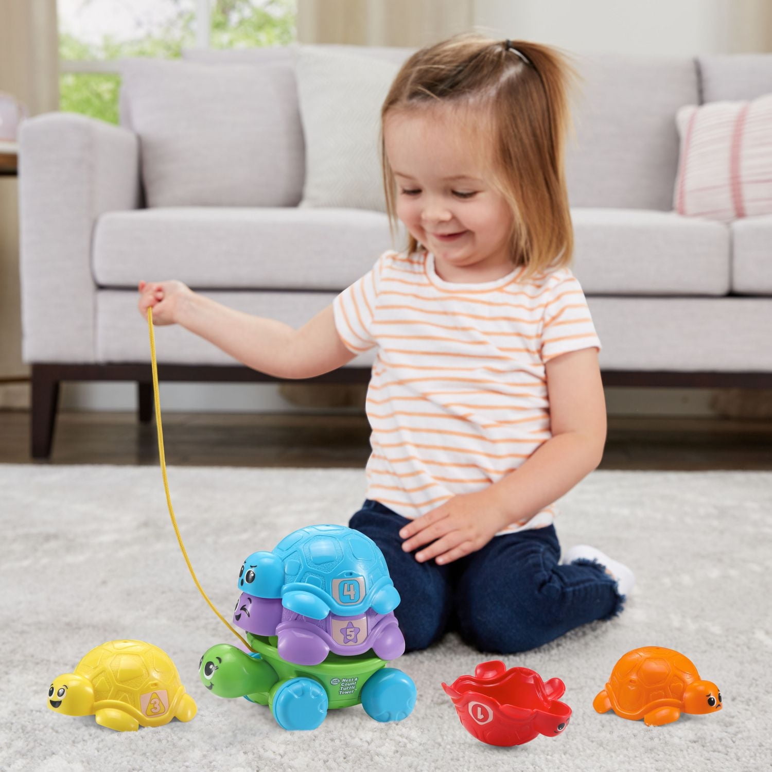 LeapFrog Nest & Count Turtle Tower™ for Toddlers - Bilingual Version, 12+ Months