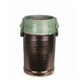 thumbnail image 1 of Privilege 66693 Large Ceramic Jar with Handles, Green & Ceramic Procelin, 1 of 1