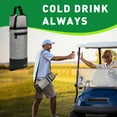 thumbnail image 2 of Tirrinia Golf Cooler Bag - Small 5-Can Capacity Insulated Thermocooler Sleeve with Storage Pocket, 2 of 7