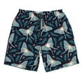 thumbnail image 5 of Goofa Glowing Butterfly Printed Mens Swim Trunks Summer Quick Dry Short Beach Swimwear Bathing Suits-X-Large, 5 of 9