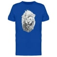thumbnail image 1 of Cool Hipster Lion Sketch T-Shirt Men -Image by Shutterstock, Male 4X-Large, 1 of 2