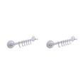 thumbnail image 1 of Toystoory Colgador de pared 6 ganchos estante organizador colgante ajustable soportes ventosa lechón almacenamiento sin costuras para el hogar Blanco 2piezas, 1 of 6