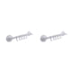 thumbnail image 2 of Monstrate Colgador de pared Vacío 6 Ganchos Estante Ventosa colgante ajustable Toalla Ventosa Tipo de bloqueo Traceless para el hogar Blanco Blanco 2piezas, 2 of 6