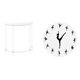 thumbnail image 1 of Mesita de noche de acrílico,Mesa auxiliar de acrílico transparente Mesa auxiliar transparente en capas,Mesa pequeña de acrílico,mesita de noche pequeña,compacta,Reloj de pared,Reloj de, 1 of 8