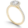 thumbnail image 2 of 1-1/4 Carat T.W. Diamond Single Halo 14kt Yellow Gold Engagement Ring, 2 of 5