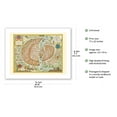 thumbnail image 2 of Paris France - Map of the City - Vintage Pictorial Map c.1578 - Bamboo Fine Art 290gsm Paper (Unframed) 17x22in, 2 of 4