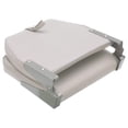 thumbnail image 5 of Boat Seat Low-Back Padded Marine Seat - UV Resistant Vinyl, Aluminum Hinges, 15x16x16 Inch - Gray/Camo Fishing Seats for Boats, Pontoons, & Kayaks, 5 of 7