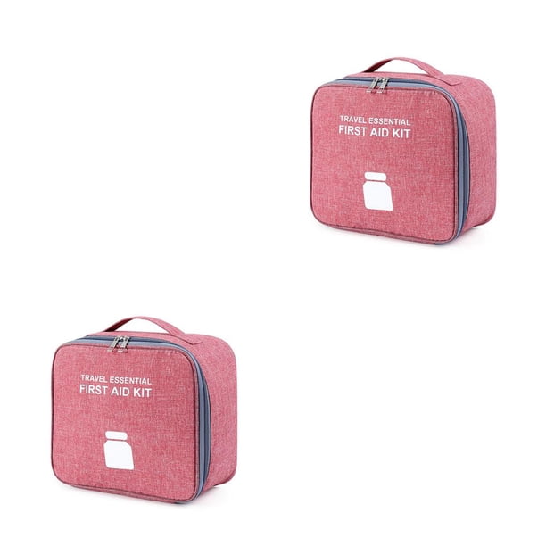 Organizador de emergencia Wosthever Cremallera Bolsa de almacenamiento vacía Estuche de tela Oxford Gris Pequeño