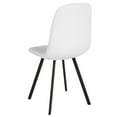 Flash Furniture Argos Contemporary Dining Chair in White Vinyl