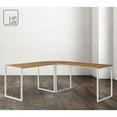 thumbnail image 5 of Jacelyn Desk Natural/White  71L x 63W x 30H L-Shaped Curved Corner, 5 of 10