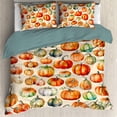 thumbnail image 1 of Acción de Gracias 3 Piezas Funda Nórdica Queen Size 90 "x90" con 2 Fundas de Almohada,, 1 of 8