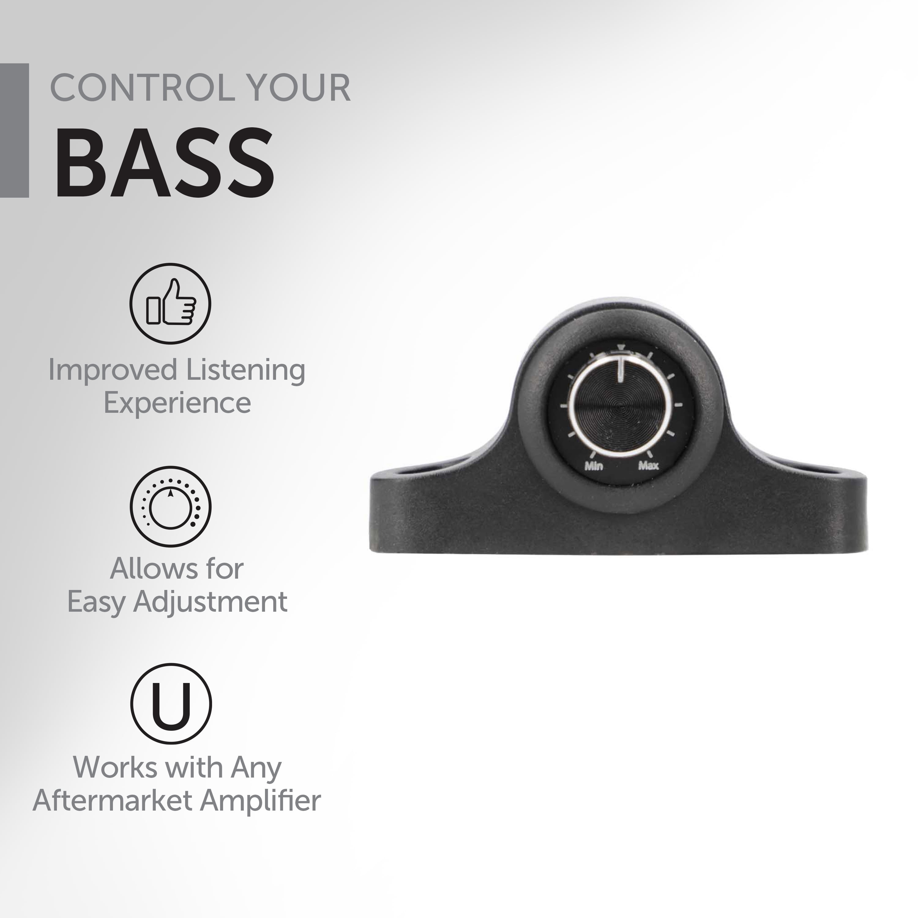 New Metra WM-KNOB Universal Amplifier Bass Knob Sound Level Control in Black