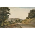 thumbnail image 2 of John Glover 14x10 Black Ornate Wood Framed Double Matted Museum Art Print Titled: A Yorkshire Road, 2 of 5