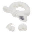 thumbnail image 3 of Unique Bargains 1 Pc Fashion Plush Wide Side Letter Knotted Headwrap for Women 7.09"x1.97" White, 3 of 3