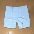 thumbnail image 5 of pstuiky Pantalones cortos para hombre, Pantalones cortos casuales de lino para hombre, con múltiples bolsillos, rectos, de color liso, cómodos y transpirables., 5 of 5