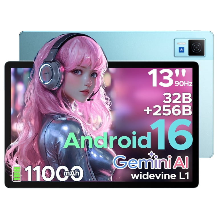DOOGEE U13 Android 16 Tablet, 13 Inch Tablet with Gemini AI, 32GB